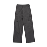 Men Sweatpants Workwear Casual Pants Pleated Paratrooper Pants Straight-Leg Trousers