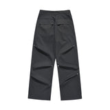 Men Sweatpants Pleated Casual Trousers Men's Work Pants Loose Wide Leg Paratrooper Pants