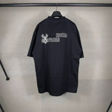 Men T-shirts Paris LOGO Printed Short Sleeve T-Shirt Loose Casual