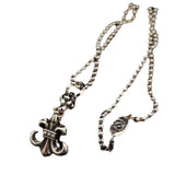 Chrome Hearts Necklace Cross Scout Flower Men's and Women's Vintage Necklace
