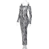 Women Dresses Summer Sexy Backless Slim Fit Long Sleeve Dress