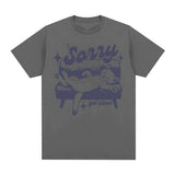 Sorry Got Plans Retro Graphic T Shirts Nostalgia Cat Tops