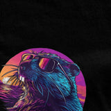 T Shirt Synthwave Polish Beaver Meme Bobr