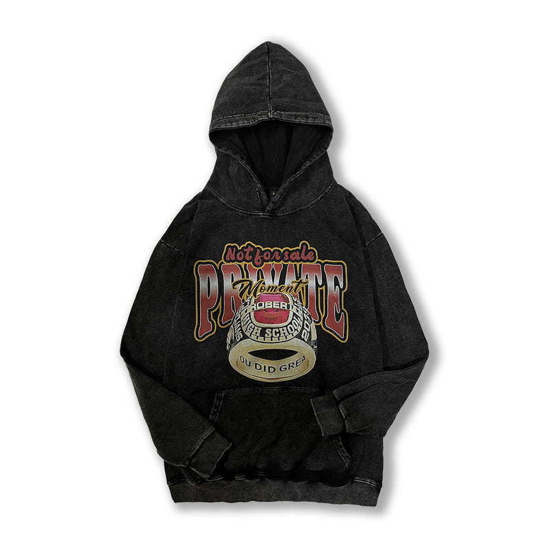 Men Hoodie Hiphop Sweater Hip Hop Retro Oversize Coat for Men