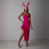 Women Dresses Summer Bandage One-Piece Dress Party Dress Skirt (Ont0408)