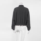 Women Trench Coat Women's Woolen Jacket Short Top Autumn and Winter Puff Sleeve Women's Clothing
