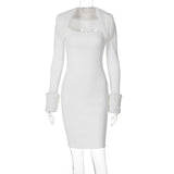 Women Dresses Spring Long Sleeve Narrow Dress