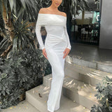 Women Dresse Autumn Winter Long Dress Tight Skirt