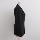 Women Suits Loose Solid Color Suit Backless Jacket