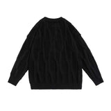 Unisex Sweater Autumn Vintage Knitted round Neck Sweater
