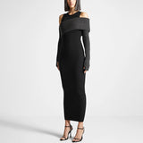 Women Dresses Spring Slim-Fitting Dress Knitted Dress (Qymy0409)