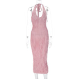 Women Dresses Sexy Backless Sheath Dress