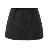Women Skirt Summer Dark Striped Skirt Skirt