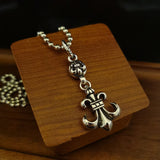 Chrome Hearts Necklace Cross Scout Flower Men's and Women's Vintage Necklace