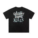Gallery Dept T Shitrs Men's Vintage Summer Vintage Print Short Sleeves