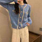 Women Knitted Cardigan Autumn and Winter Sweater Coat