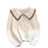 Women Knitted Pullover Autumn and Winter Knitting Pullover Sweater Loose Sweater