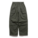 Men Sweatpants Workwear Casual Pants Men's Pleats Drawstring Ankle-Tied Loose-Fitting Wide-Leg Trousers