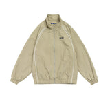 Unisex Jacket Autumn Embroidery Stand Collar Jacket Women's Clothing