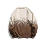 Unisex Sweater Autumn Gradient round Neck Thickened Sweater