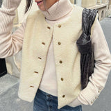 Women Trench Coat Winter Polar Fleece Waistcoat Coat Casual