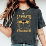 Fourth Wing Basgiath War College T-shirt Retro Dragon