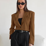 Women Trench Coat Short Autumn and Winter Blazer