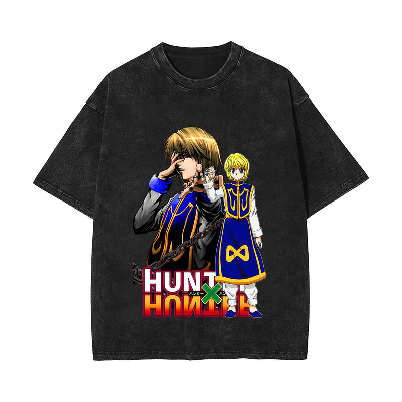 Full-time hunter T-shirt short-sleeved summer washed old top loose