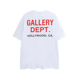 Gallery Dept T Shirts Spring/Summer Gallery Dept City Poster Printing Loose Half Sleeve Short Sleeve