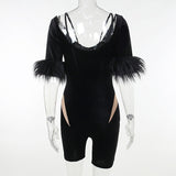 Women Tops Slim Fit One-Piece Shorts Spring