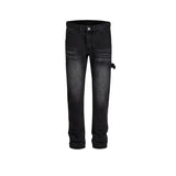 MIJKO Men's Vintage Pants MIJKO Men's Women's Urban Washed Old Trousers Jeans Trend