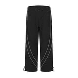 Men Sweatpants Casual Sports Pants Men's Baggy Pants-Foot Drawstring Jogger Pants Street