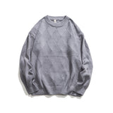 Unisex Sweater Winter Knitting Diamond Lattice Sweater