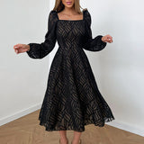Women Dress Spring Retro Dress