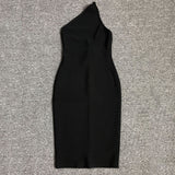 Women's Evening Dress Sexy Backless Slim Fit Dress Dress Black Bandage One-Piece Dress