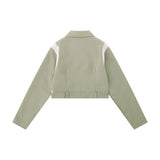 Women Jacket Lapel Casual Women Autumn Zipper Cardigan Outerwear