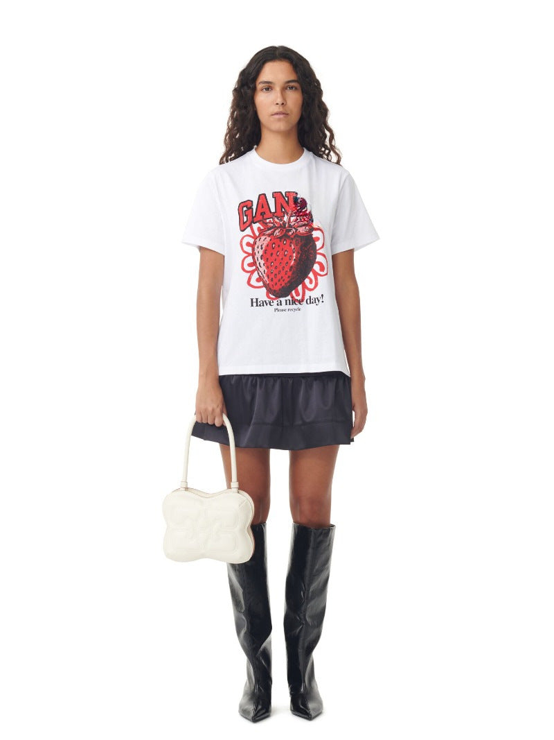 Spring and summer new fruit pattern printing T-shirt