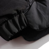 Unisex Winter Cotton Coat Three-Dimensional Pocket Hooded down Jacket Retro Workwear down Jacket