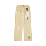 CHH Chrome Hearts Jeans Unisex Casual Loose Jeans