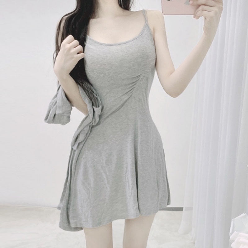 Women Dresses Slip Dress Cardigan Coat Sun Protection Shirt Skirt Suit