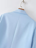 Women's Suits Casual Hemming Sleeve Lapel Small Suit Jacket Women's Top