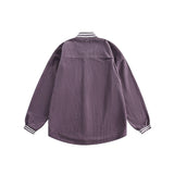 Unisex Jacket Vintage Baseball Jacket Men's and Women's Loose Corduroy Coat