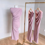 Women Dresses Sleeveless Dress Long Skirt Hip Skirt