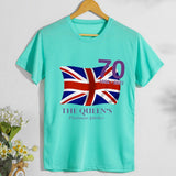 Inspired by Queen's Platinum Jubilee 2022 Elizabeth 70 Years T-shirt British T-shirt plus Size Short Sleeve Summer