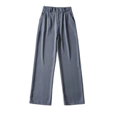 Women Sweatpants Spring Loose Straight Casual Wide-Leg Trousers