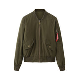 Women Trench Coat Bomber Jacket Women Baseball Jacket Spring and Autumn Flight Suit Long Sleeve Coat