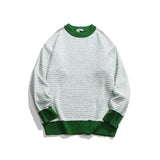 Unisex Sweater Winter Contrast Color Casual Knitwear