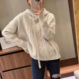 Women Knitwear Fall Winter Hooded Knitwear Sweater