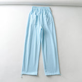 Women Sweatpants Spring Casual Wide Leg Straight Harem Pants