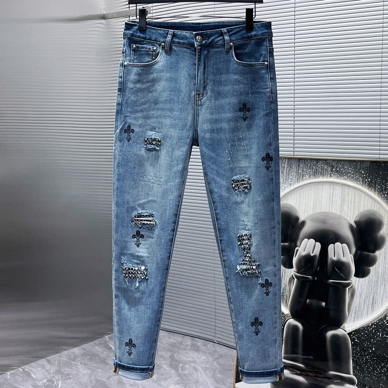 CHH Chrome Hearts Jeans Ripped Jeans